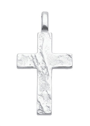 Anhänger Kreuz 925/- Silber mit Struktur