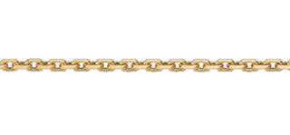Collierkette Anker diamantiert 925/- Silber vergoldet 42cm