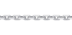Collierkette Anker diamantiert 925 Sterlingsilber 36 cm