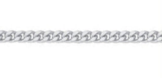 Collierkette aus 925er Sterlingsilber mit Flachpanzergliedern, 45 cm lang, poliert – Art. 10010187