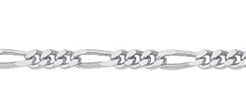 Collierkette Figaro 925/- Silber 45cm