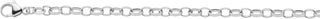 Halskette Anker weit 925 Sterlingsilber 80 cm
