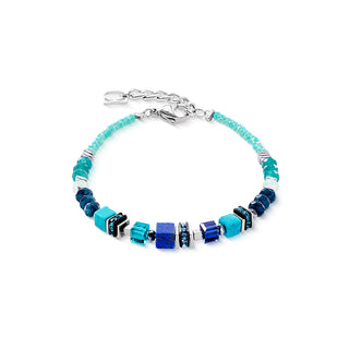 Coeur de Lion Armband Wave Precious Flow silber-teal