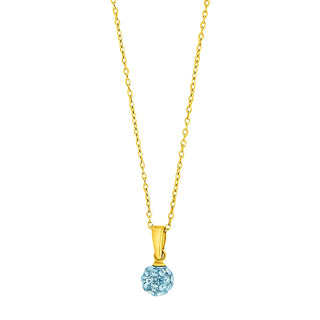 Halskette 925/- vg Zirkonia blau