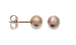 Ohrstecker Silber 925 rosé vergoldet 6mm