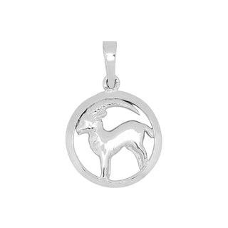 Anhänger Steinbock 925/- Silber rhodiniert