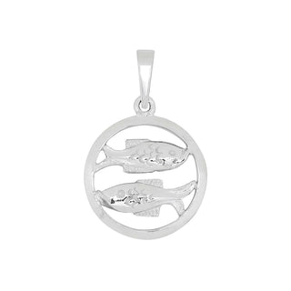 Anhänger Fische 925/- Silber rhodiniert