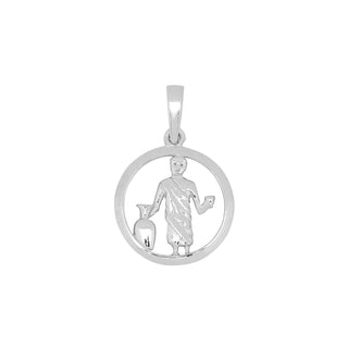 Anhänger Wassermann 12mm 925/- Silber rhodiniert