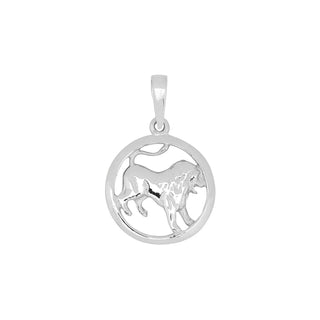 Anhänger Löwe 12 mm 925/- Silber rhodiniert