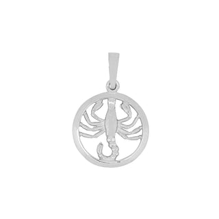 Anhänger Skorpion 12 mm 925/- Silber rhodiniert