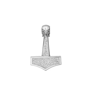 Anhänger Thors Hammer 925/- Silber rhodiniert