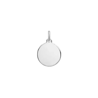 Runde Gravurplatte 13 mm 925/- Silber rhodiniert