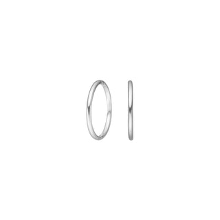 Creolen 14 mm mit Scharnier 925/- Silber