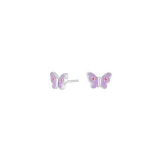 Ohrstecker 925/- rh Schmetterling Emaille