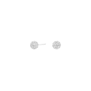 Ohrstecker 925/- rh Kugel Zirkonia