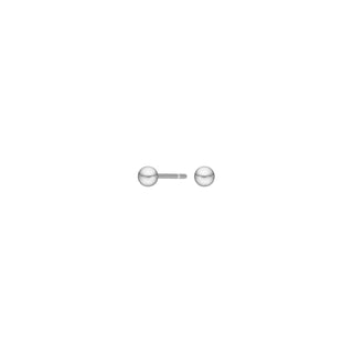 Kugelohrstecker 925/- Silber rhodiniert 3mm