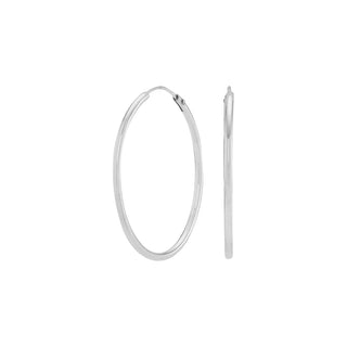 Creolen HOOP 25 mm 925/- Silber rhodiniert