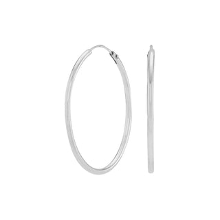 Creolen HOOP 30 mm 925/- Silber rhodiniert
