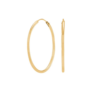 Creolen HOOP 30 mm 925/- Silber vergoldet