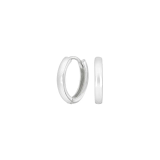 Creolen 925/- Silber rhodiniert 14mm