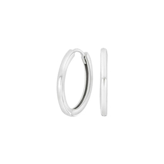 Creolen 925/- Silber rhodiniert 20mm