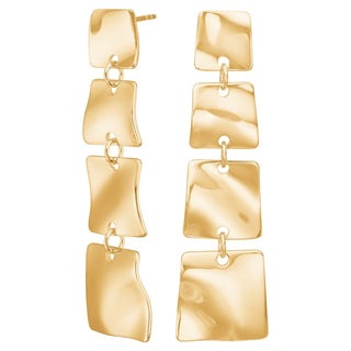 Ohrhänger Onda Edelstahl IP Gold
