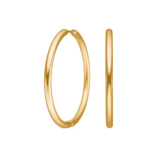 Creolen CALMA Edelstahl IP Gold 35mm