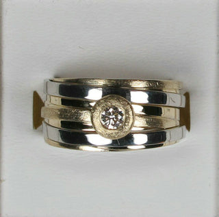 Ring 585/- GG/WG Brillant W58
