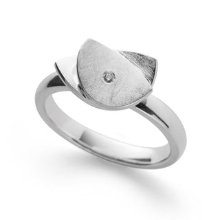 Ring 925/- Silber mit Diamant 0,03ct W/si