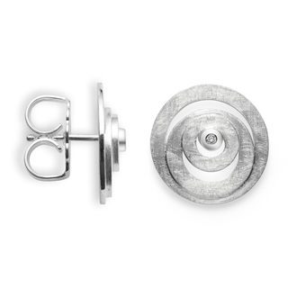 Ohrstecker Silber 925 Diamant 0,02 ct W/si