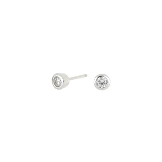 Ohrstecker 925/- rh Zirkonia 3mm Zarge