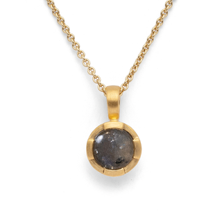 Bastian Inverun Anhänger Golden Eve Glow 925/- Silber vergoldet mit Labradorit