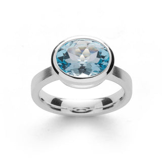 Ring 925/- Blautopas 3,79 W56