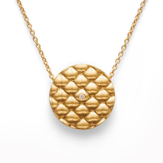 Bastian Inverun Halskette Nature Love 925/- Silber vergoldet & Topas