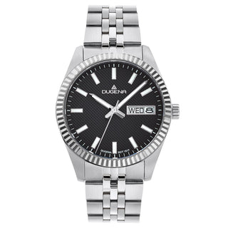 Herrenuhr Dugena Metallband Silber Saphirglas