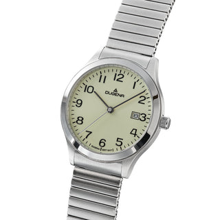 Herrenuhr Dugena Bari Zugband silberfarben