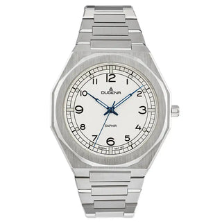 Herrenuhr Dugena München Weiß Edelstahl