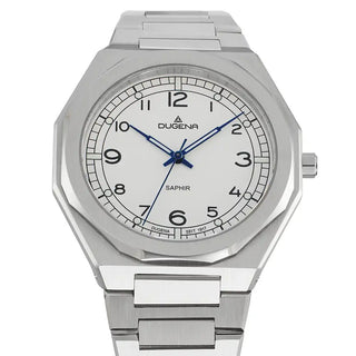 Herrenuhr Dugena München Weiß Edelstahl
