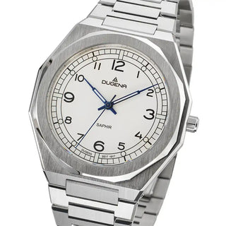 Herrenuhr Dugena München Weiß Edelstahl
