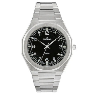 Herrenuhr Dugena München Schwarz Metallband