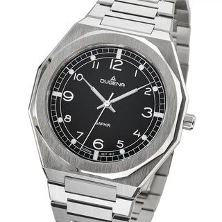 Herrenuhr Dugena München Schwarz Metallband