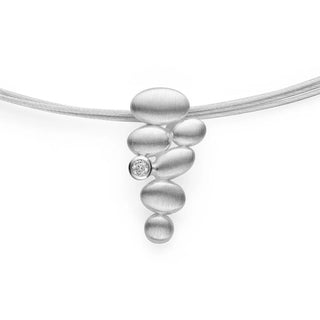 Anhänger "Zen Rocks" 925/- Silber mit Diamant