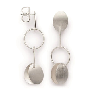 Ohrhänger 925/- Silber mattiert