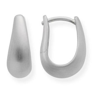 Creolen aus rhodiniertem 925er Sterlingsilber von Bastian Inverun, Modell Droplet Bliss, in Tropfenform – Art. 10015541