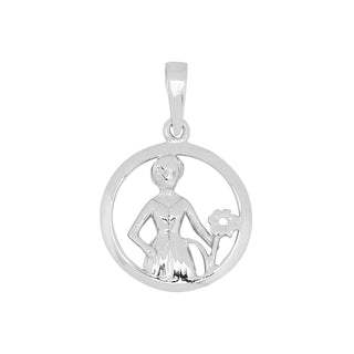 Anhänger Jungfrau 925 Silber rhodiniert, Sternzeichen-Schmuck, Art. 10015112