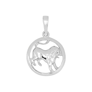 Anhänger Löwe 925 Silber rhodiniert, Sternzeichen-Schmuck, Art. 10015111