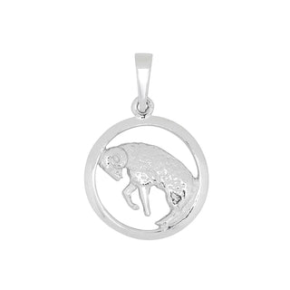 Anhänger Widder 925 Silber rhodiniert, Sternzeichen-Schmuck, Art. 10015107