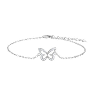 Armband Schmetterling 925/- rh Zirkonia