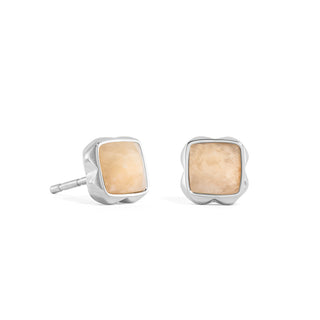 Ohrstecker Edelstahl Jade créme Juni