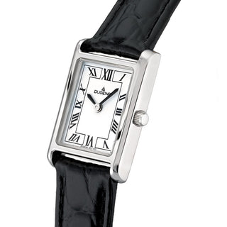 Damenuhr Dugena Quadra Classica Lederband